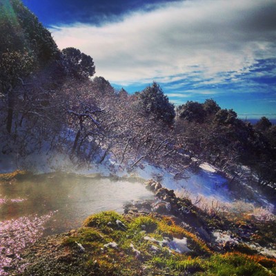 Steam at the Top Ponds